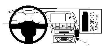 Brodit Auto-Halterung, gewinkelt – universal – Schwarz