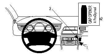 Brodit ProClip – Auto-Halterung – für Citroen C5 (2008–2014), Schwarz