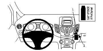 Brodit ProClip – Auto-Halterung – für Ford Fiesta (2009–2017) – Schwarz