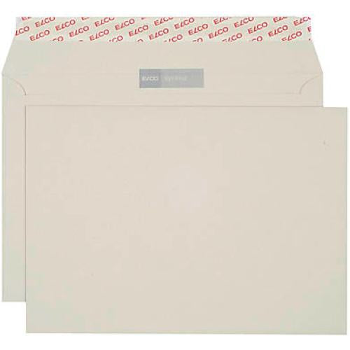 Elco Couvert B5, ohne Fenster, selbstklebend, grau, 100 g/m² – 500 Stk.
