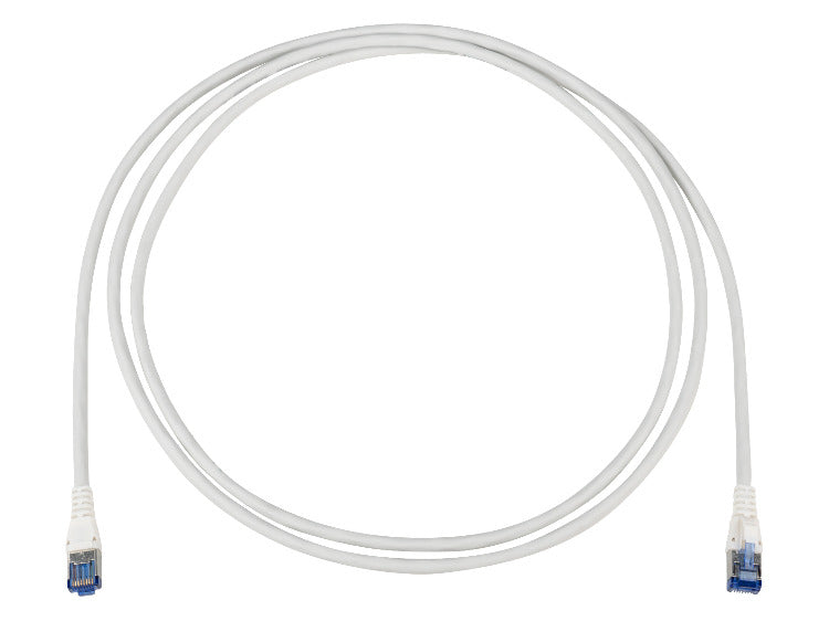R&M Patchkabel – 10 m, RJ45–RJ45, Grau, geschirmt (S/FTP), halogenfrei