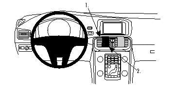 Brodit ProClip 854861 – Auto-Halterung – für Volvo V40, Grau