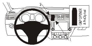 Brodit ProClip – Auto-Halterung – Armaturenbrett – für Skoda Octavia III (2013–2016) – Schwarz