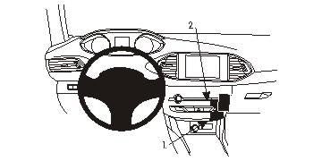 Brodit Auto-Halterung, ProClip – für Peugeot 308 2014–2017