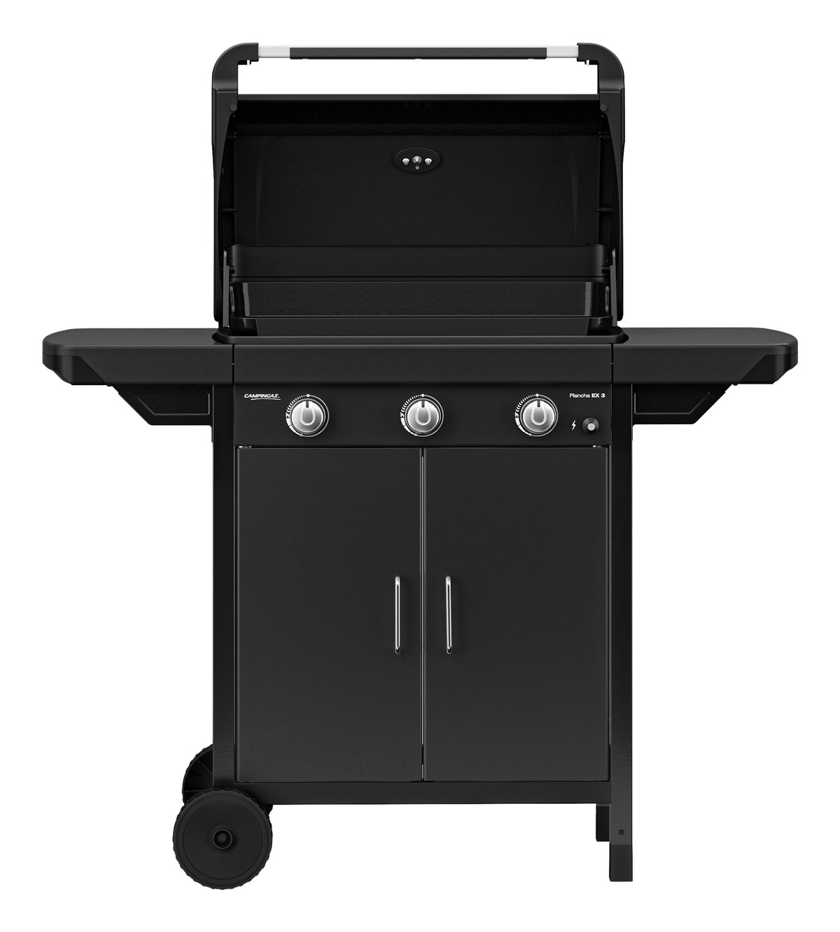 Campingaz Plancha Compact EX3 – 3 Brenner, 62 × 34 cm Kochfläche, 7500 W – schwarz
