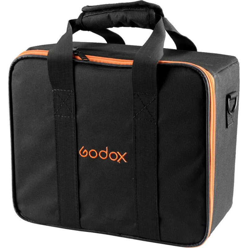 Godox CB-12 Zubehörtasche – Nylon, 300 × 260 × 140 mm – für Godox AD600Pro – Schwarz/Orange
