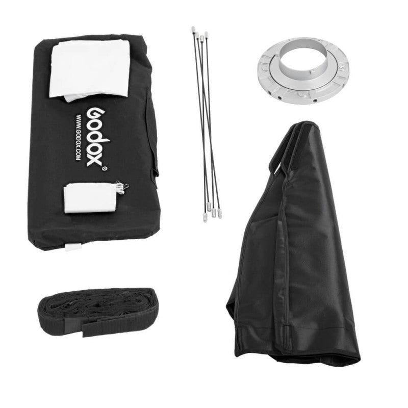 Godox SB-FW2290 Softbox – 220 × 900 mm – Bowens-Mount, mit Grid – Schwarz