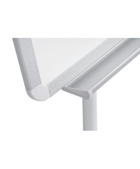Bi-Office Flipchart Dreibein, magnetisch – 70 × 100 cm, mit 2 Seitenarmen