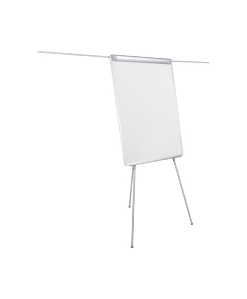 Bi-Office Flipchart Dreibein, magnetisch – 70 × 100 cm, mit 2 Seitenarmen