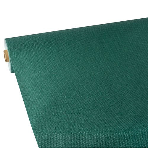 Papstar Tischdecke auf Rolle – 118 cm×25 m, PP, Dunkelgrün, Soft Selection Plus