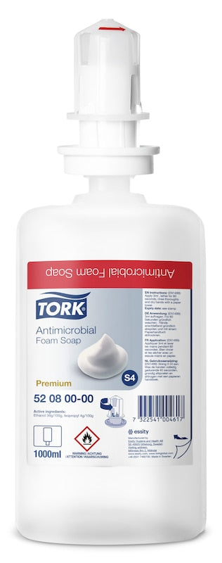 Tork Premium Schaumseife – Pumpenflasche – für Tork S4 – 6 × 1 l