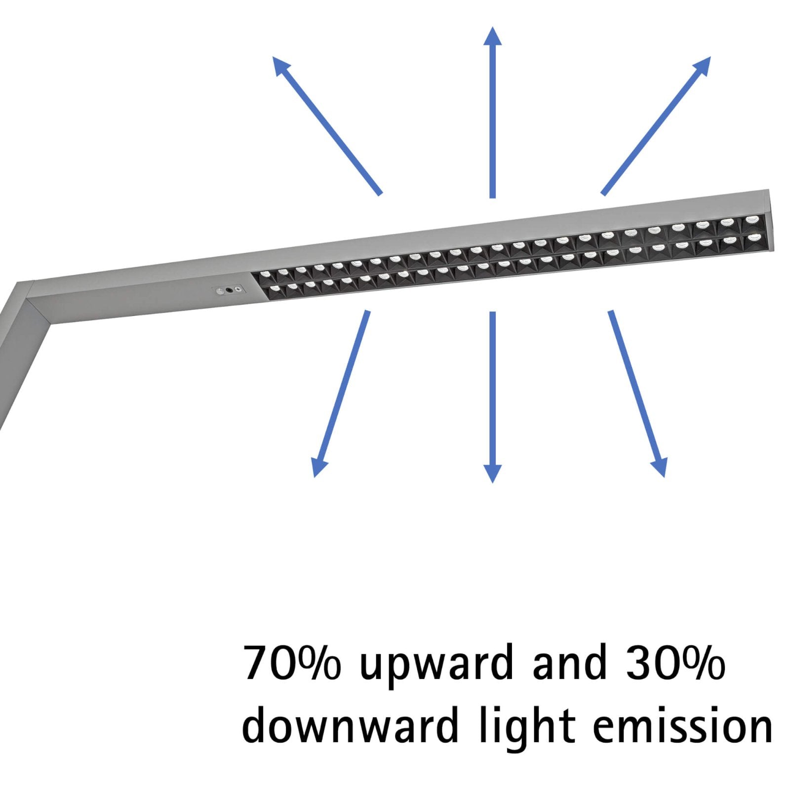 MAUL Stehleuchte LED MAULsirius Sensor – Sensor, dimmbar – 3000 K warmweiss – 10’110 lm