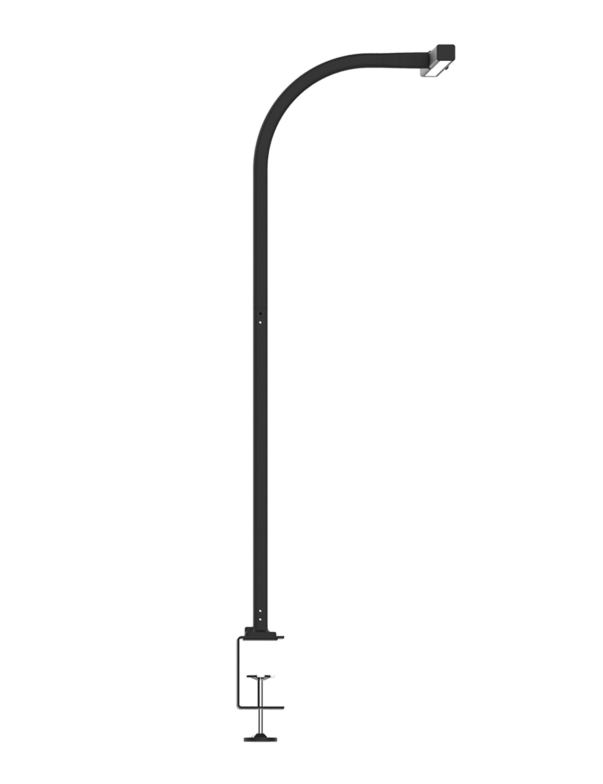 Unilux Tischleuchte LED STRATA – Klemmfuss, weiss einstellbar 3000/4000/5000/6500 K – 2’046 lm 19 W – schwarz