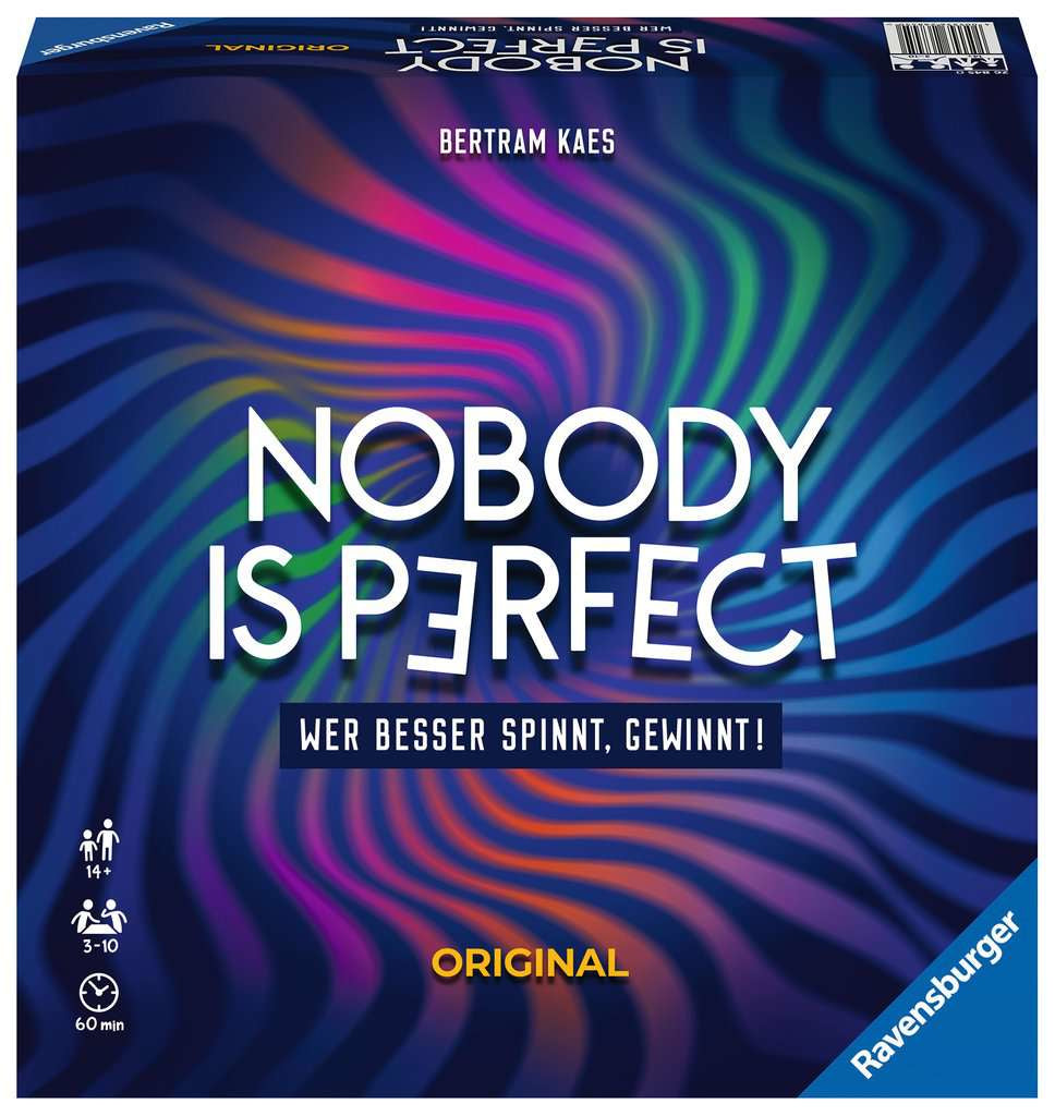Ravensburger Nobody is perfect Original – Brettspiel, 3–10 Spieler, ab 14 Jahren, 60 Min., DE