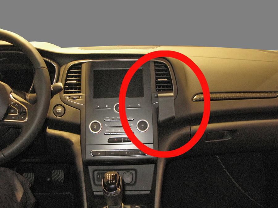 Brodit ProClip Mobile – Auto-Halterung – Lüftungsschlitz – für Renault Mégane IV 2016–2017 – Schwarz