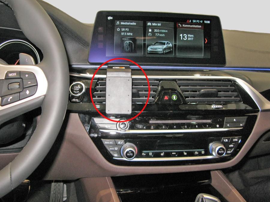 Brodit Auto-Halterung, Lüftung – Universal – Schwarz, ABS
