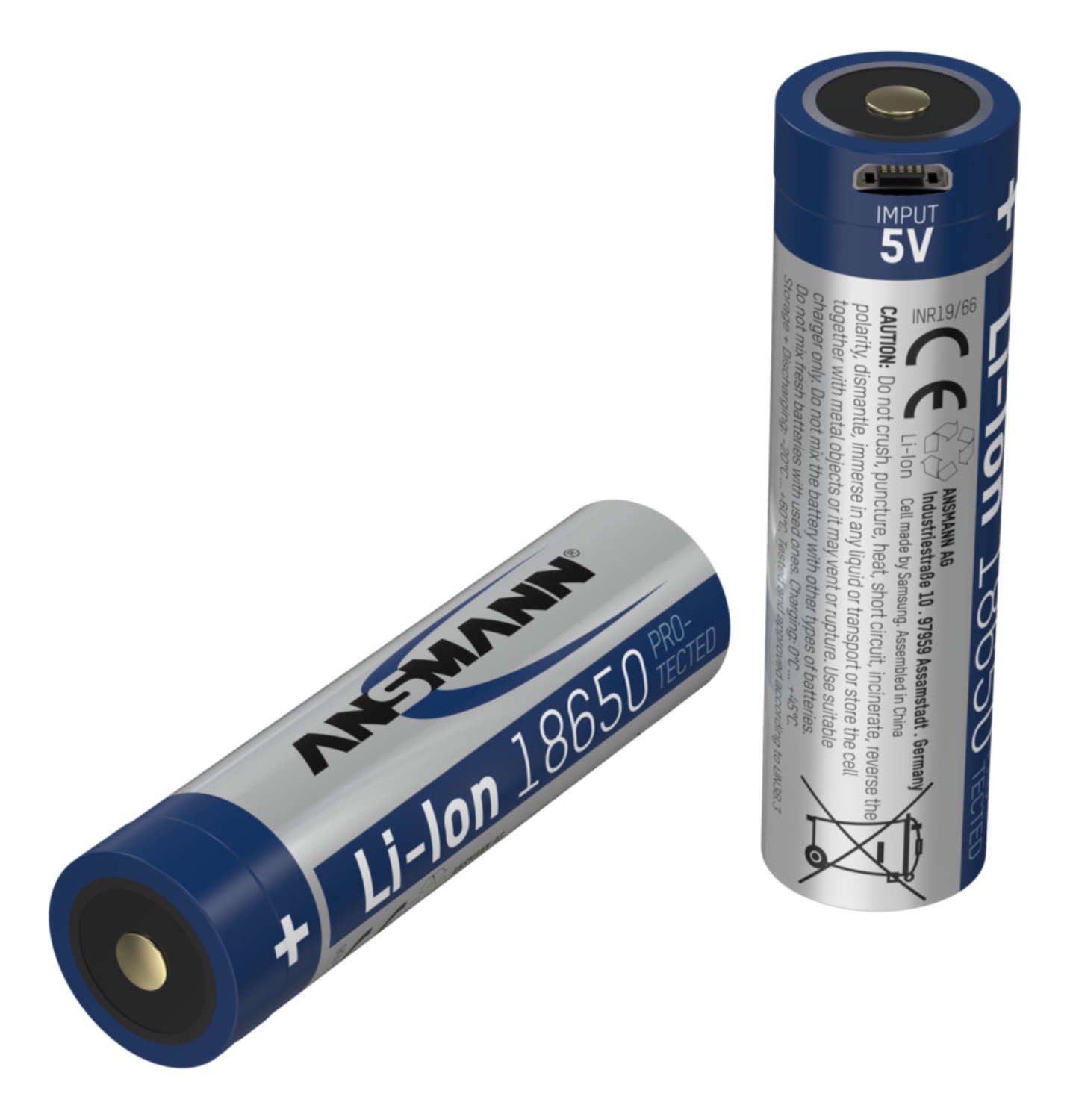 Ansmann 18650 Akku 3,6 V 3400 mAh 12,24 Wh Li-Ion – für Geräte