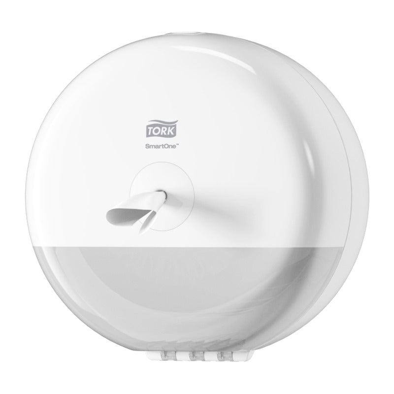 Tork SmartOne Mini – Toilettenpapierspender – Kunststoff, Weiss, für Tork T9, 21,9 × 15,6 × 21,9 cm
