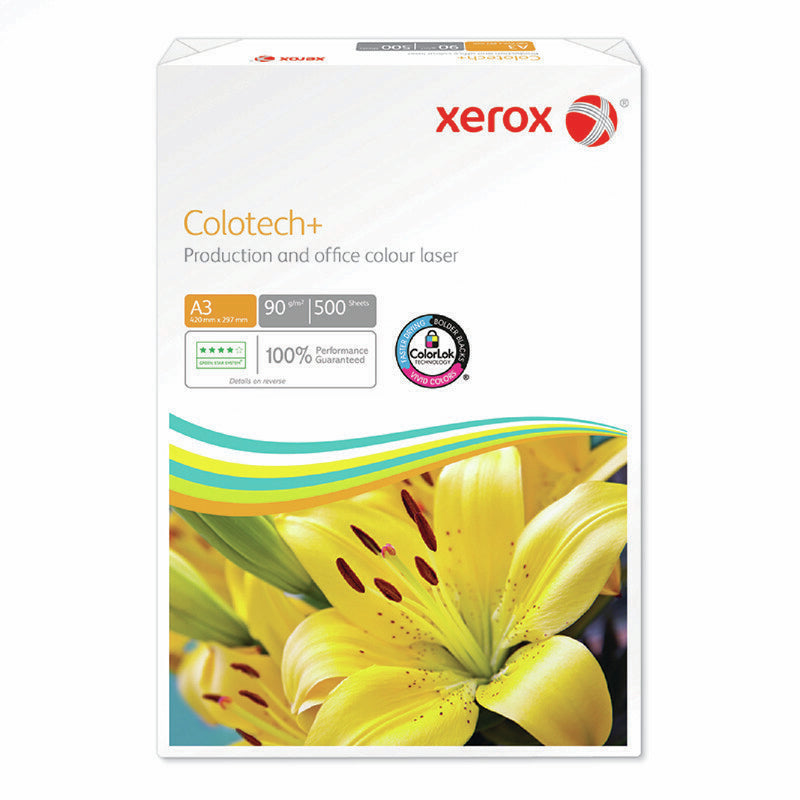 Xerox Colotech+ Colotech+ Beschichtetes Laserpapier glänzend weiss – A3, 90 g/m², 2'500 Blatt