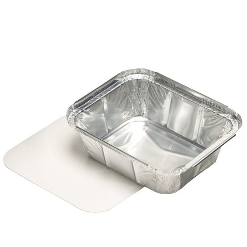 Papstar Take-away-Box, Aluminium – 500 ml, 140 × 114 × 42 mm, silber – 25 Stk.