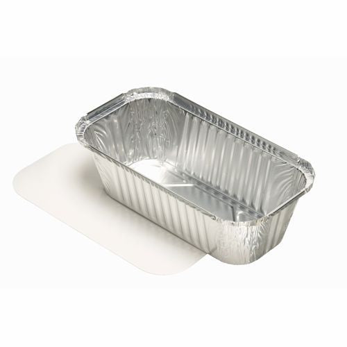 Papstar Schale/Schüssel Aluminium, rechteckig – 1,5 l – 242 × 130 × 70 mm, silber – 25 Stk.