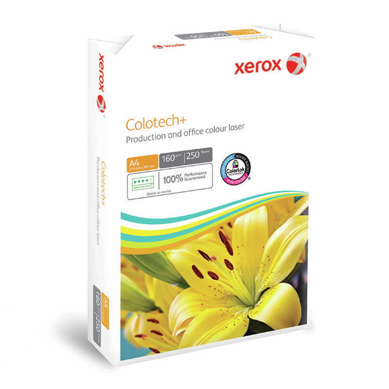 Xerox Colotech+ Colotech+ Beschichtetes Laserpapier Hochglanz Weiss – A4, 160 g/m², 1'250 Blatt