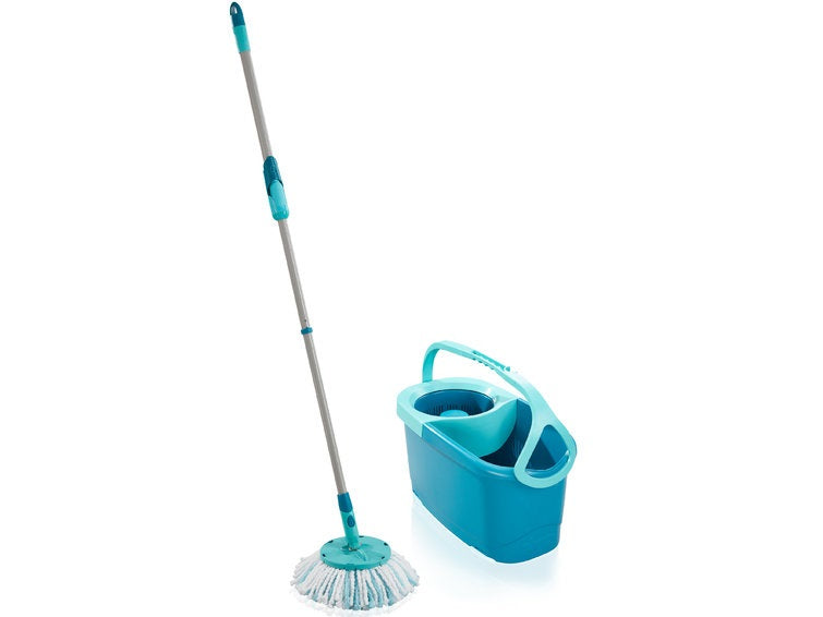 Leifheit Clean Twist Disc Mop – Wischmopp-Set – Wischbreite 30 cm, Teleskopstiel, Grün, 1 Stück