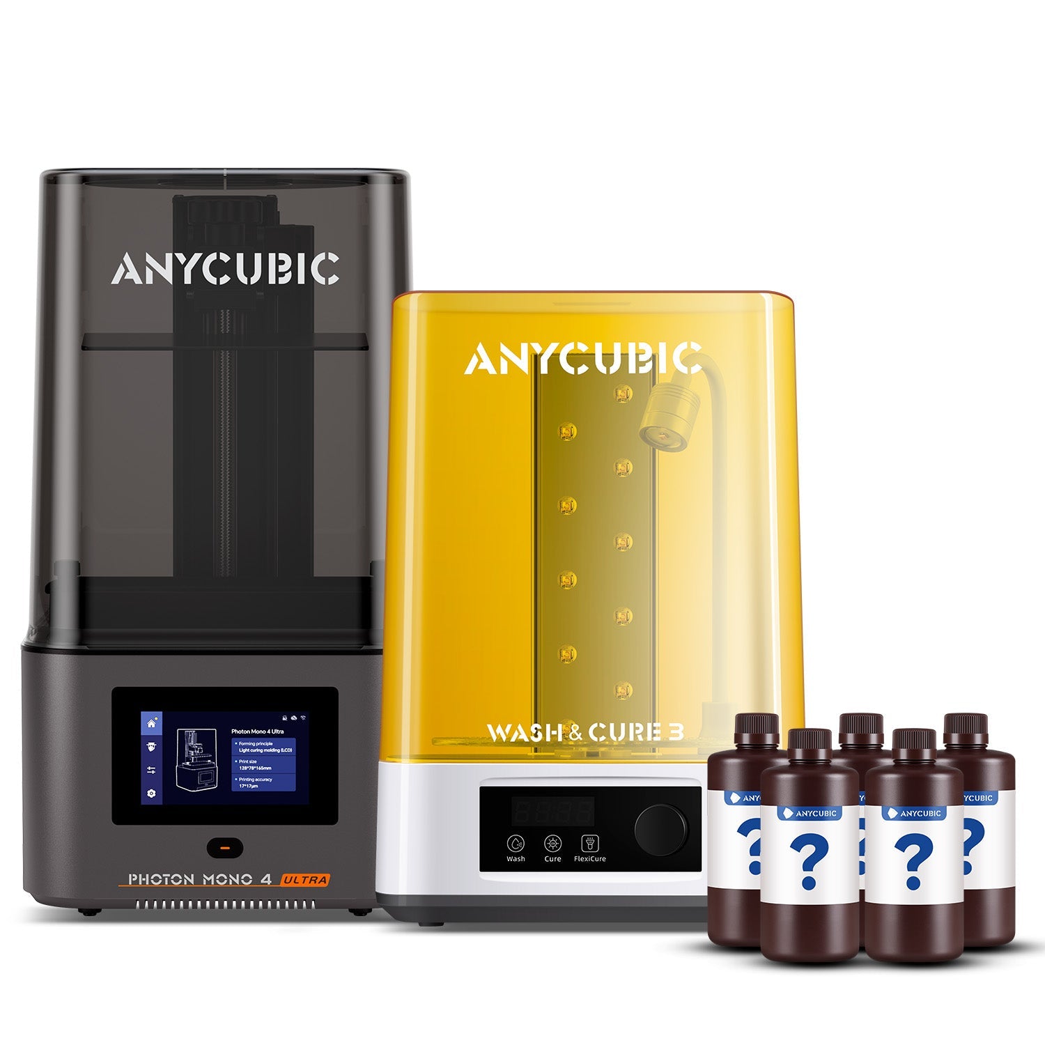 Anycubic Photon Mono 4 Ultra Harz-3D-Drucker – Bauvolumen 153,4 × 87 × 165 mm – Min. Schichthöhe 0,02 mm