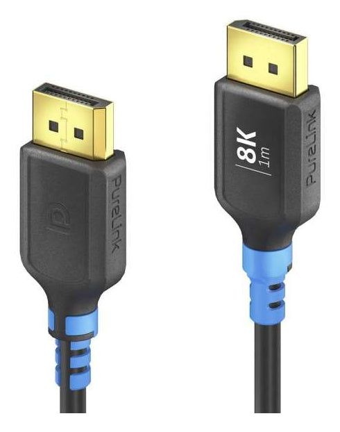 PureLink DisplayPort Kabel DP 1.4 – 8K 60 Hz – 0,5 m – Schwarz/Blau