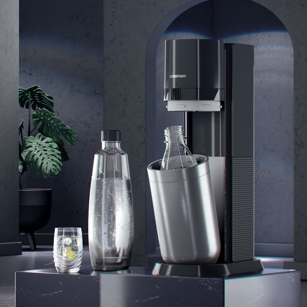 SodaStream Soda Maker DUO – 1 l, Glas, Schwarz
