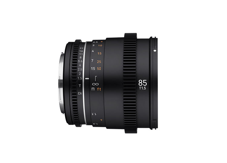 Samyang 85 mm T1.5 MK2 Kinoobjektiv – Manuell, 72 mm Filtergewinde – für Nikon F
