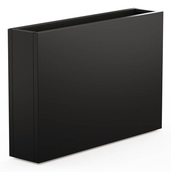 Herstera Stellwand – 1200 × 800 mm, Stahl (verzinkt), Schwarz, mit Standfüssen