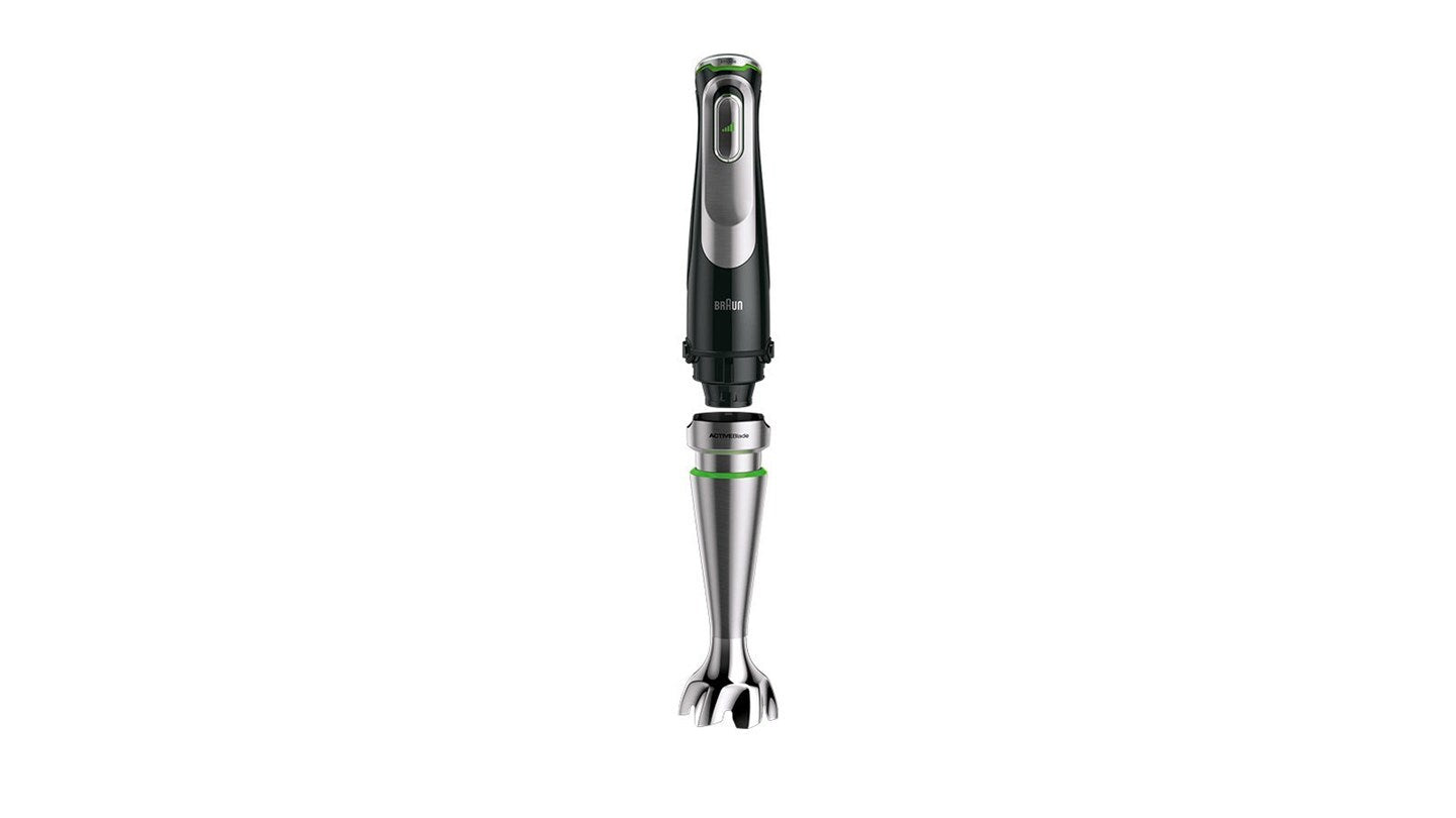 Braun MultiQuick MQ9187XLI Pürierstab – 0,6 l, 1200 W, Pulsfunktion & Eis-Crusher – Schwarz/Edelstahl