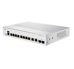 Cisco CBS250-8T-E-2G – Managed Switch – 8×GbE, 2×SFP, L2/L3, 19" Rack