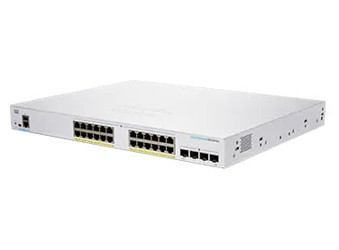 Cisco CBS250-24FP4XEU-RF – Managed Switch – 24×GbE, 4×SFP+, L2/L3, PoE, 19" Rack