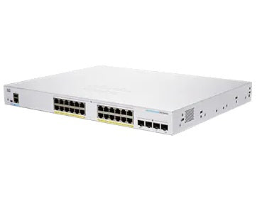 Cisco CBS250-24P-4XEU-RF – Managed Switch – 24×GbE, 4×SFP+, L2+/L3, PoE, 19" Rack