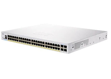 Cisco CBS250-48P-4XUK-RF – Verwalteter L2/L3 Switch – 48× 1G, 4× SFP+, PoE, 19"
