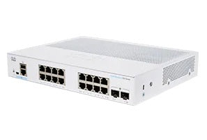 Cisco CBS250-16T-2GUK-RF – Verwalteter L2/L3 Switch – 16× 1G, 2× SFP, 19"