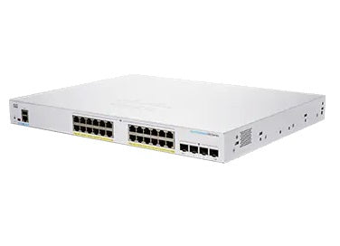 Cisco CBS250-24FP4GEU-RF – Managed Switch – 24×GbE, 4×SFP, L2+/L3, PoE, 19" Rack