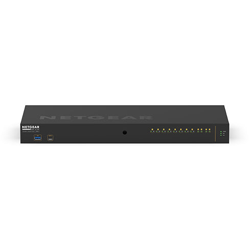 NETGEAR M4250-10G2F – Managed Switch – 10×GbE, 2×SFP, L2/L3, PoE+ 150 W, 1U