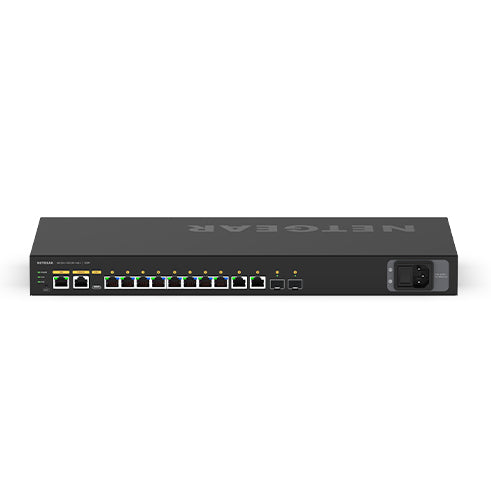 NETGEAR GSM4212PX-100EUS – Managed Switch – 10×GbE, 2×SFP+, L2/L3, PoE+ 240 W, 1U