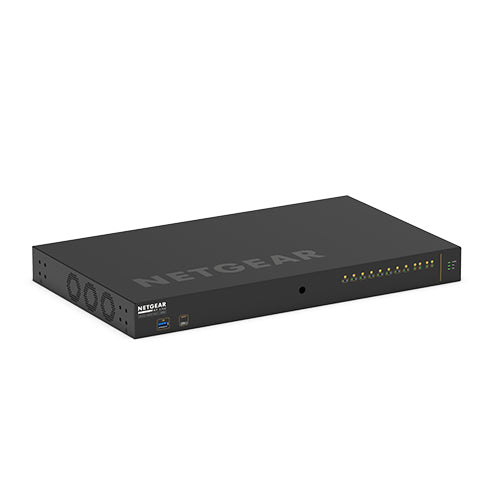 NETGEAR GSM4212UX-100EUS – Managed Switch – 10×GbE, 2×SFP+, L2+/L3, PoE+ 720 W, 1U