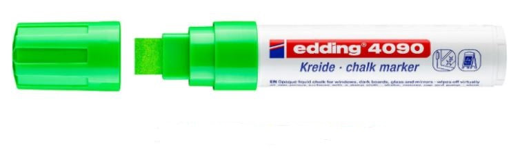 Edding Kreidemarker 4090 – Keilspitze, 4–15 mm – Hellgrün