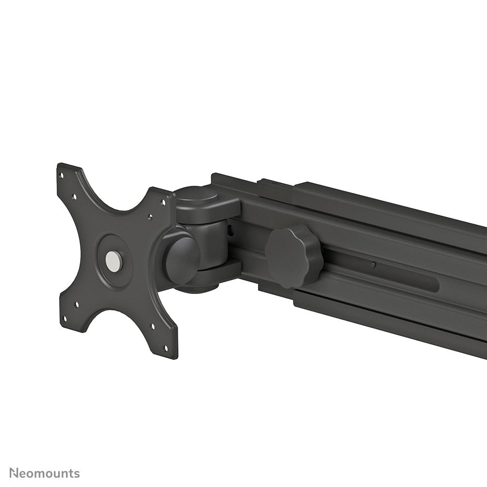 Neomounts FPMA D700D4 – Tischhalterung, Quad, Tischklemme, bis 30", VESA 75 × 75 mm, 32 kg, neigbar, schwarz
