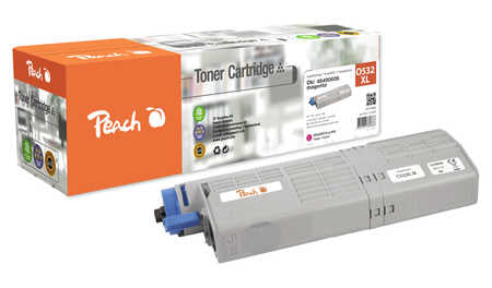 Peach Toner OKI 46490402 – magenta, 1500 Seiten – für OKI C532DN/C542DN/MC563DN und andere