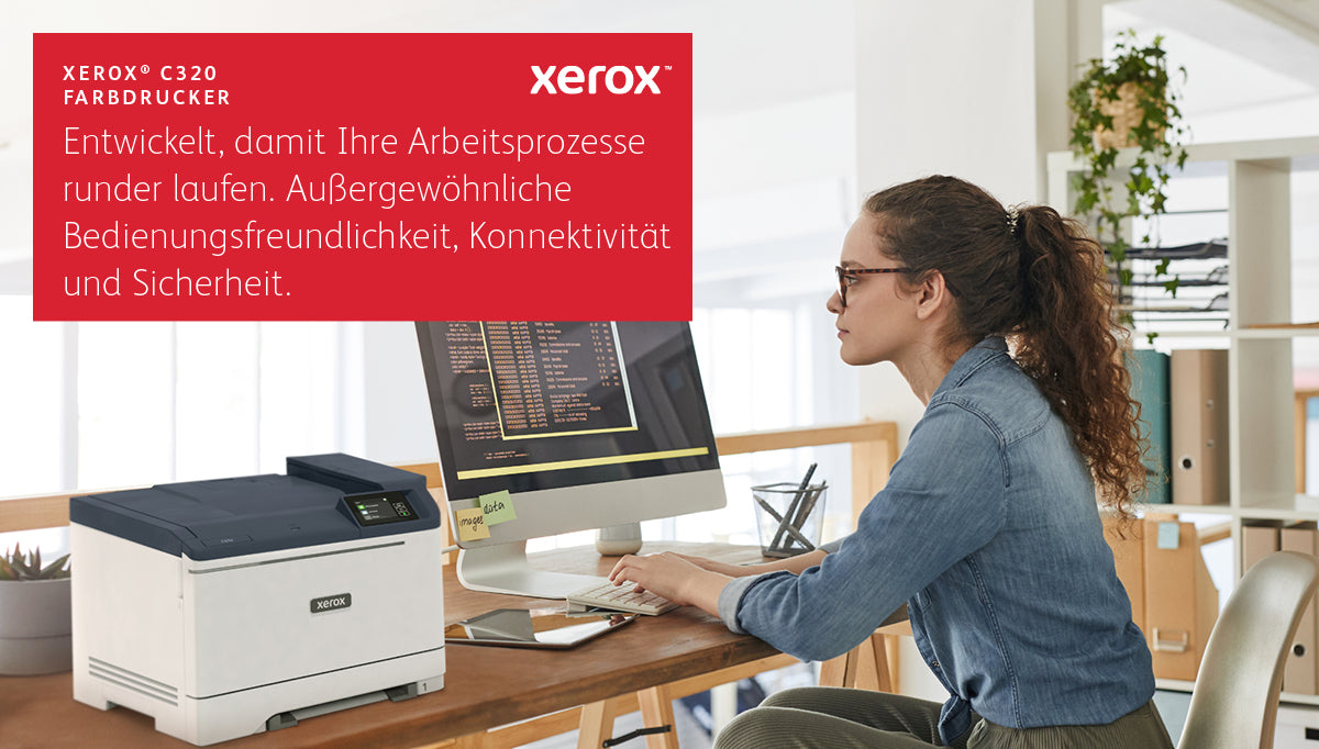 Xerox C320 – Farbe, A4, Duplex, WLAN, LAN, USB, 35 ppm, AirPrint, Mopria