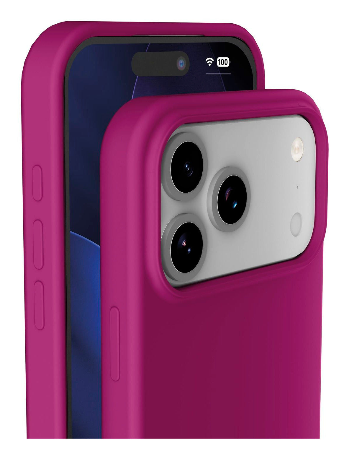 Cellularline Sensation Mag Backcover – für Apple iPhone 18 Pro, MagSafe, Silikon, Pink
