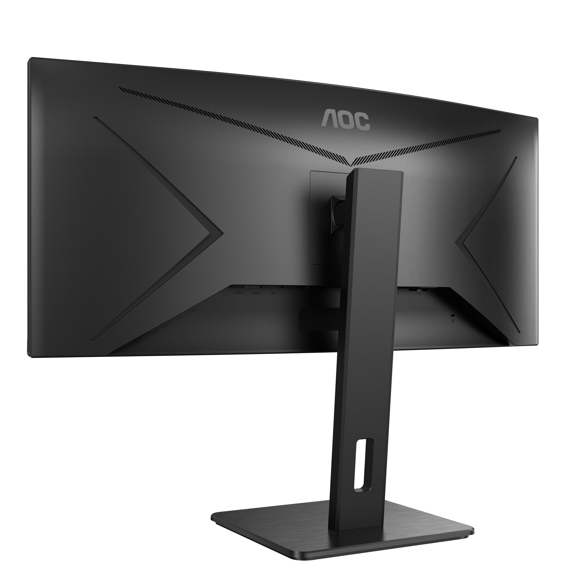 AOC CU34P2A – Monitor, 34", 3440 × 1440, VA, 100 Hz, 300 cd/m², Gebogen, USB-Hub, VESA 100 × 100, Schwarz