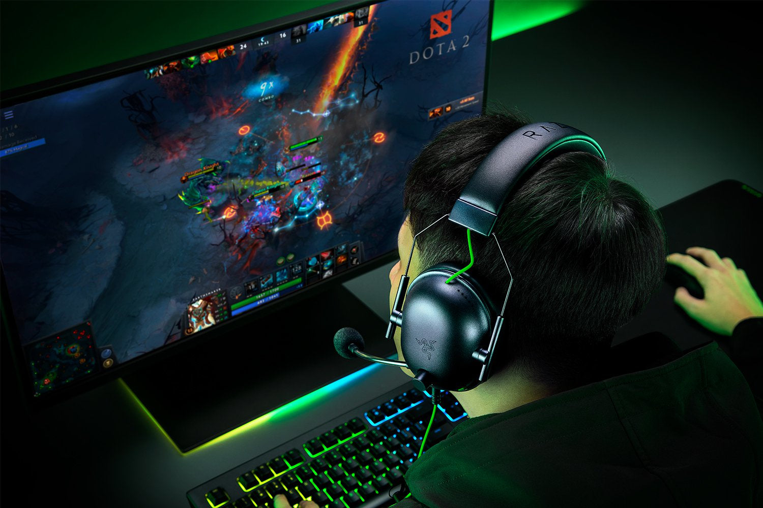 Razer BlackShark V2 X Gaming-Headset – On-Ear, Stereo, Kabelgebunden, 3,5 mm Klinke, mit USB-C-Dongle, Schwarz