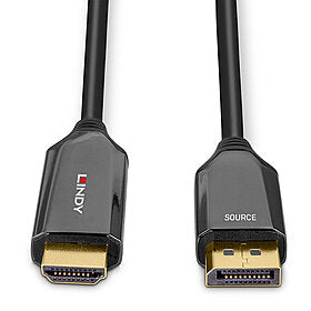 Lindy DisplayPort auf HDMI Adapter, DP 1.4, 8K@60 Hz, 3 m, aktiv